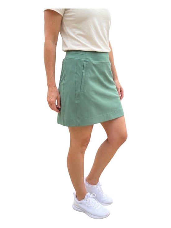 Athleta Dresses & Skirts - Athleta Brooklyn Skort 16” Sz 6 Sage Green Golf Tennis Skirt Pockets